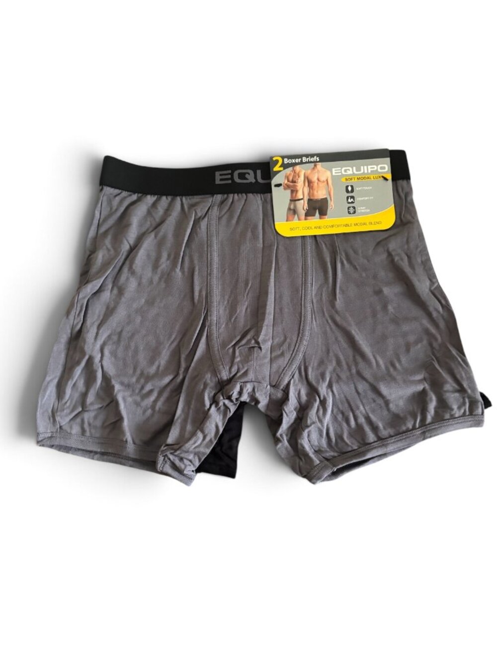 Pair of Equipo Soft Modal Lux Men's Boxer Briefs Size Small